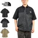 【SALE】THE NORTH FACE ザ・ノース・フェイス NR22552 S/S NUPTSE SHIRT ショートスリーブヌプシシャツ ナイロン シャツ ボックスフィット 撥水 速乾 半袖 トップス アウトドア メンズ レディース 3カラー 国内正規 2025SS 10%OFF