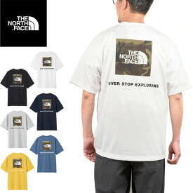 THE NORTH FACE ザ ノースフェイス NT32437 S/S SQUARE CAMOUFLAGE TEE ショートスリーブスクエアカモフラージュティー Tシャツ スクエアロゴ 迷彩 速乾 半袖 トップス アウトドア メンズ レディース 6カラー 国内正規 2024SS