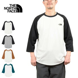 THE NORTH FACE ザ ノースフェイス NT32476 3/4 SLEEVE BASEBALL TEE クォータースリーブベースボールティー Tシャツ ラグラン 7分袖 UVカット 吸汗 速乾 抗菌 防臭 トップス アウトドア メンズ レディース 4カラー 国内正規 2024SS