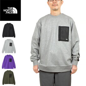 THE NORTH FACE ザ ノースフェイス NT62330 L/S FIELD POCKET TEE ロングスリーブフィールドポケットティー Tシャツ ロンT ヘビー 厚手 度詰め UVカット 長袖 トップス アウトドア キャンプ メンズ レディース 4カラー 国内正規 2024SS