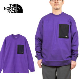 THE NORTH FACE ザ ノースフェイス NT62330 L/S FIELD POCKET TEE ロングスリーブフィールドポケットティー Tシャツ ロンT ヘビー 厚手 度詰め UVカット 長袖 トップス アウトドア キャンプ メンズ レディース 4カラー 国内正規 2024SS