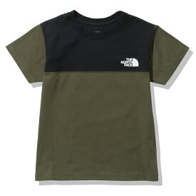 【SALE】THE NORTH FACE ザ ノースフェイス NTJ32332 S/S COLOR BLOCK TEE(キッズ) ショートスリーブカラーブロックティー Tシャツ 100cm～150cm UVカット 半袖 アウトドア ジュニア ボーイズ ガールズ 男の子 女の子 子供服 3カラー 国内正規 2023SS 30%OFF