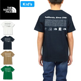 THE NORTH FACE ザ ノースフェイス NTJ32356 S/S HISTORICAL LOGO TEE(キッズ) ショートスリーブヒストリカルロゴティー Tシャツ 100cm～150cm UVカット 速乾 半袖 アウトドア ジュニア ボーイズ ガールズ 男の子 女の子 子供服 4カラー 国内正規 2024SS