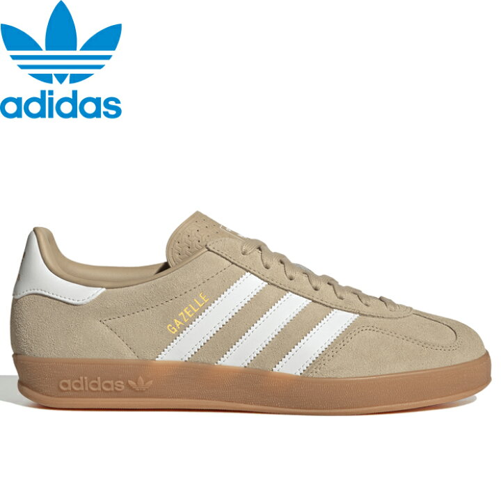 SALE adidas Originals アディダス オリジナルス GAZELLE INDOOR ガゼルインドア ガッツレー HQ5154 スウェード スニーカー シューズ 靴 ガムソール カジュアル シンプル トレーニング メンズ マジックベージュ コアホワイト ガム 国内正規 2026SS 20 OFF