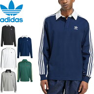 【SALE】adidas Originals アディダス オリジナルス 3STRIPES RUGBY POLO 3ストライプスラグビーポロシャ…