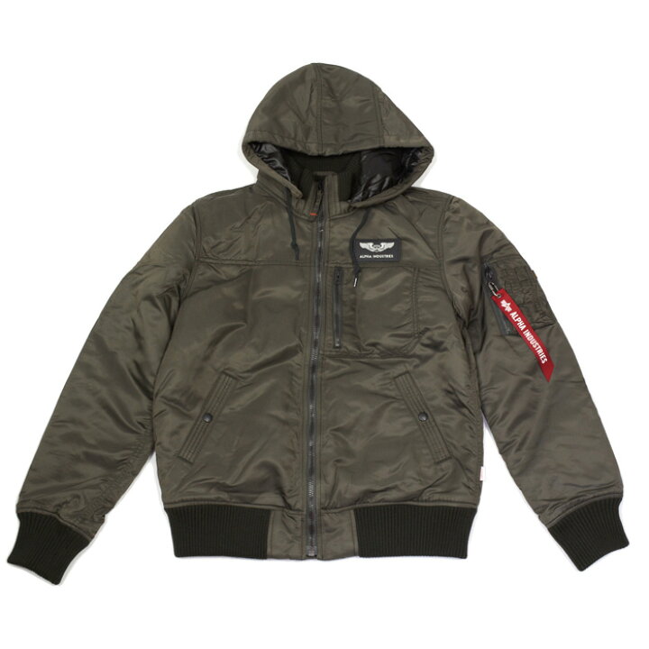 Flight Jacket Alpha Industries Inc Hooded Rib Jacket 楽天市場