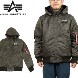 【SALE】ALPHA INDUSTRIES アルファ インダストリーズ TA1672 HOODED RIB JACKET フーデッド リブ ジャケット ナイロン パーカー アウター フライト 中綿入り サーモライト 日本企画 軍モノ アウター ミリタリー メンズ レディース 4カラー 国内正規 2023AW 30%OFF