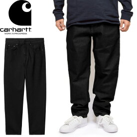 Carhartt WIP カーハート WIP I029208 NEWEL PANT ニューエル パンツ デニム ジーンズ ジーパン リラックス テーパード ストレート 5ポケット スクエアラベル ボトムス ストリート スケート ワーク メンズ レディース 2カラー 国内正規 2024SS