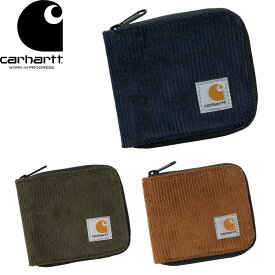 Carhartt WIP カーハートWIP I029507 FLINT ZIP WALLET フリント ジップ ウォレット ラウンドファスナー 二つ折り 財布 コーデュロイ ワーク イン プログレス メンズ レディース 小銭入れあり 雑貨 3カラー 国内正規 2023AW