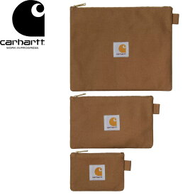Carhartt WIP カーハート WIP I034758 CANVAS POUCH SET キャンバスポーチセット 小物入れ 小銭入れ 文房具 筆記用具 3個セット ダック 撥水 雑貨 ワーク インプログレス スケート ストリート アメカジ メンズ レディース ハミルトンブラウン 国内正規 2025SS