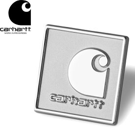 Carhartt WIP カーハートWIP I036602 Square Label Pin スクエアラベルピン バッジ ピンバッジ ピンズ Cロゴ ワークインプログレス アクセサリー 雑貨 小物 ロゴ ストリート スケート アメカジ メンズ レディース 2カラー 国内正規 2026SS