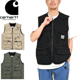 Carhartt WIP カーハート WIP I026023"ELMWOOD VEST"エルムウッド ベスト フィッシング ジャケット チョッキ ノースリーブ リフレクター 撥水 ストリート ワーク スケート アウトドア キャンプ メンズ レディース 3カラー 国内正規 2023SS