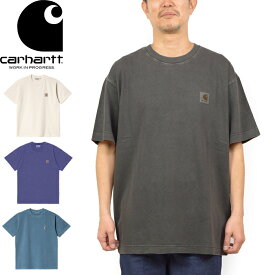 Carhartt WIP カーハート WIP I029949 S/S NELSON T-SHIRT ショート スリーブ ネルソン Tシャツ 半袖 ガーメントダイ 製品染め 後染め シンプル トップス カットソー ビンテージ ワーク インプログレス スケート ストリート メンズ レディース 4カラー 国内正規