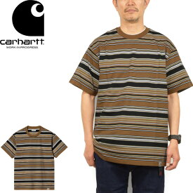 Carhartt WIP カーハート WIP I031603 S/S LAFFERTY T-SHIRT ショートスリーブ ラファティー Tシャツ ボーダー ストライプ 半袖 トップス カットソー ルーズフィット ワーク インプログレス ストリート スケート アメカジ メンズ レディース 4カラー 国内正規