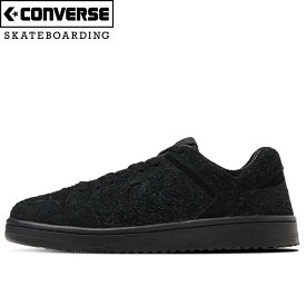 【SALE】CONVERSE SKATEBOARDING コンバース スケートボーディング 34201251 WEAPON SK OX + ウエポン スケート オックス プラス 1SD339 スニーカー シェブロン&スター スエード シューズ 靴 メンズ ブラック/モノクローム 国内正規 2023SS 30%OFF