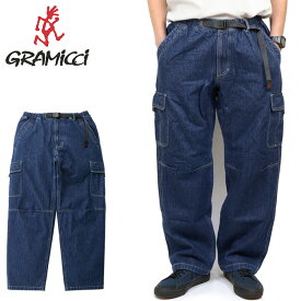 【SALE】GRAMICCI グラミチG3FU-P014 DENIM LOOSE CARGO PANT デニム ルーズ カーゴパンツ 6ポケット インディゴ グラミッチ クライミング イージー アメカジ アウトドア キャンパー メンズ レディース ボトムス 3カラー 国内正規 2023AW 20%OFF