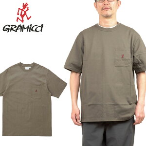 Gramicci �O���~�` G304-OGJ ONE POINT TEE �����|�C���g T�V���c �|�P�b�g�t�� �|�PT �I�[�K�j�b�N�R�b�g�� �����j���O�}�� �h�J �O���~�b�` ���� �g�b�v�X �A�E�g�h�A �����Y ���f�B�[�X 4�J���[ ��