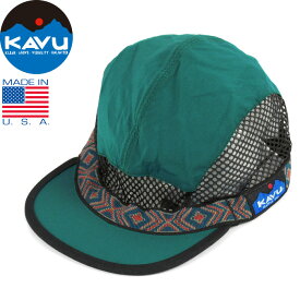 KAVU カブー 118 TRAIL RUNNER トレイルランナー キャップ 19810331 ストラップ メッシュ キャンプ ジェット ポリエステル アメリカ製 軽量 速乾 通気 帽子 アウトドア スポーツ メンズ レディース 4カラー 国内正規 2023SS