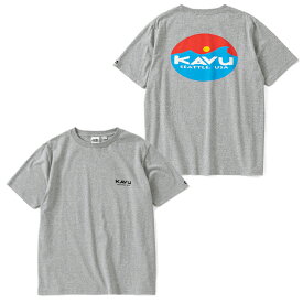 KAVU カブー 19821830 SURF LOGO TEE サーフ ロゴ ティー Tシャツ バックプリント USAコットン 厚手 定番 半袖 トップス アウトドア キャンプ フェス メンズ レディース 3カラー 国内正規 2023SS