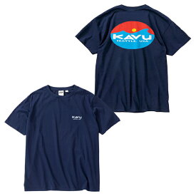 【SALE】KAVU カブー 19821830 SURF LOGO TEE サーフ ロゴ ティー Tシャツ バックプリント USAコットン 厚手 定番 半袖 トップス アウトドア キャンプ フェス メンズ レディース 3カラー 国内正規 10%OFF