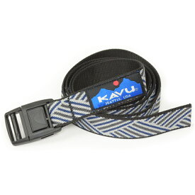 KAVU カブー 914 BURLY BELT バリー ベルト 11863002 バーリー イージー ナイロン ウェービング 25mm チロリアン テープ ネイティブ 幾何学 柄 フリーサイズ アメリカ製 アウトドア メンズ レディース 6カラー 国内正規