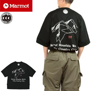 �ySALE�zMarmot × CITY COUNTRY CITY �}�[���b�g × �V�e�B�[�J���g���[�V�e�B�[ MTSS25MST311CC MMWCCC Everywhere T-shirt Words of a mountain �G�u���E�F�AT�V���c ���[�h�I�u�}�E���e�� �I�[�o�[�T�C�Y ���� �z�� 