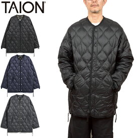 TAION タイオン TAION-M65LSZBML-1 MILITARY M65 LINER W-ZIP DOWN JACKET ミリタリーM65ライナーWジップダウンジャケット コート 800フィルパワー ノーカラー 軍物 アウトドア キャンプ ストリート メンズ レディース 3カラー 国内正規 2025AW
