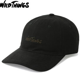 WILD THINGS ワイルドシングス WT26059SL COTTON TWILL LOGO CAP コットンツイルロゴキャップ カーブ ロー ストラップバッグ 軽量 帽子 日除け アウトドア キャンプ フィッシング 釣り ストリート メンズ レディース 5カラー 国内正規 2026SS