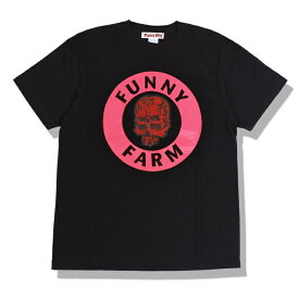 【SALE】FUNNY FARM ファニーファーム F3 PRINT T-SHIRT F3 プリント Tシャツ 4つ目 スカル ドクロ タトゥースタジオ リバイバル コットン 半袖 トップス カットソー ストリート 裏原宿 メンズ レディース 2カラー 国内正規 2021AW 10%OFF