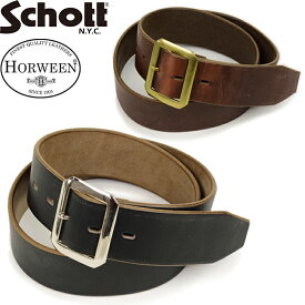 【SALE】SCHOTT ショット 3119004"SCT-PERFECTO BELT"SCTパーフェクト ベルト レザー ホーウィン クロムエクセルレザー 45mm幅 牛革 本革 日本製 定番 アクセサリー メンズ レディース 2カラー 国内正規 10%OFF