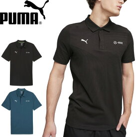 PUMA プーマ 623751 MAPF1 JACQUARD POLO SHIRT メルセデス ベンツ アーマーゲー ペトロナス モータースポーツ ジャカード ポロ シャツ プリント 半袖 トップス F1 コラボ スポーツ メンズ レディース 2カラー 国内正規 2024SS