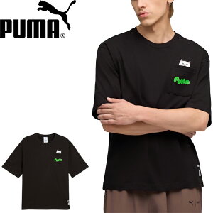 PUMA × RIPNDIP �v�[�} × ���b�v���f�B�b�v 633779 RELAXED POCKET S/S TEE �����b�N�X�|�P�b�g�V���[�g�X���[�uT�V���c ���� �|�PT �l�R �L �g�b�v�X �J�b�g�\�[ �v�����g �R���{ �X�g���[�g �X�|�[�c ��