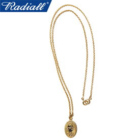 RADIALL ラディアル RAD-JWL034-02"MR EASY PLATE NECKLACE"ミスター イージー プレート ネックレス アクセサリー ペンダント 喜平 チェーン ジュエリー ストリート アメカジ ワーク メンズ レディース シルバー 925 18金メッキ 18Kプレーテッド 国内正規