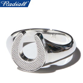 RADIALL ラディアル RAD-JWL037-01 HORSESHOE - PINKY RING ホースシュー ピンキー リング 指輪 ジュエリー アクセサリー SILVER925 シルバー925 馬蹄 蹄鉄 シンプル アメカジ ワーク ストリート ローライダー シルバー 国内正規