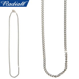 RADIALL ラディアル RAD-JWL040-01 MONTE CALRO WIDE NECKLACE モンテ カルロ ワイド ネックレス チェーン ジュエリー アクセサリー ワーク ストリート アメカジ ローライダー シンプル メンズ レディース シルバー 925 国内正規 2024SS