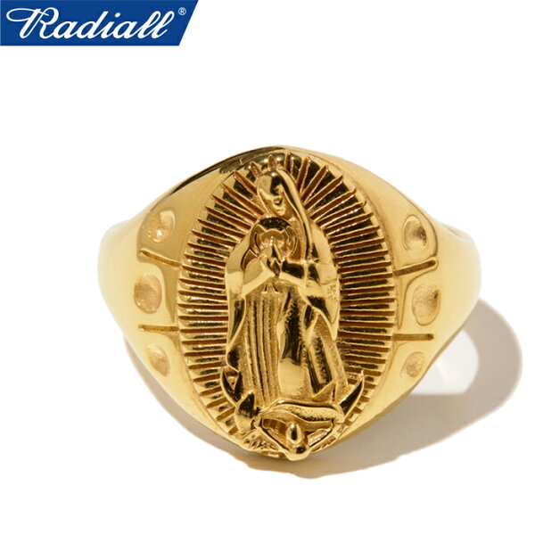 RADIALL ラディアル RAD-JWL062-02 CRADLE - PINKY RING クレイドルピンキー リング マリア 指輪 ジュエリー アクセサリー 9号 11号 13号 シルバー925 アメカジ ワーク ストリート ゴールドプレーテッド 国内正規