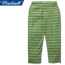 【SALE】RADIALL ラディアル RAD-18SS-CUT007 COSMIC PINWHEEL EASY PANTS コズミック ピンウィール イージー パンツ ボーダー 日本製 ボトムス ストリート メンズ レディース 2カラー 国内正規 40%OFF