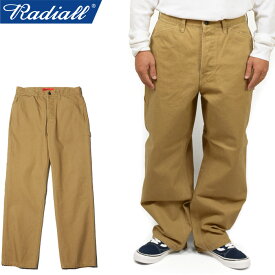 【SALE】RADIALL ラディアル RAD-22AW-PT002 MONK WIDE FIT ENGINEER PANTS モンク ワイドフィット エンジニア パンツ ワーク ダック リラックス ワイドテーパード ボトムス ウォッシュ加工 日本製 アメカジ ストリート メンズ レディース 3カラー 国内正規 2022AW 20%OFF