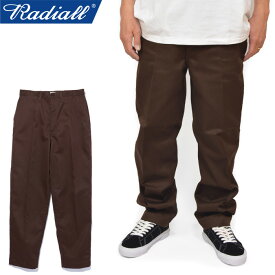 RADIALL ラディアル RAD-CNQ-PT002"CONQUISTA SLIM TAPERED FIT PANTS"コンキスタ スリム テーパード フィット パンツ ワーク T/Cツイル スラックス トラウザース 厚手 定番 日本製 ボトムス アメカジ ストリート ローライダー メンズ レディース 4カラー 国内正規 2021AW