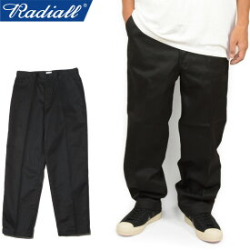 RADIALL ラディアル RAD-CNQ-PT004 CNQ MOTOWN - WIDE TAPERED FIT PANTS コンキスタ モータウン ワイド テーパード フィット パンツ ワーク T/Cツイル スラックス 厚手 定番 日本製 ボトムス アメカジ ストリート ローライダー メンズ レディース 3カラー 国内正規 2023AW