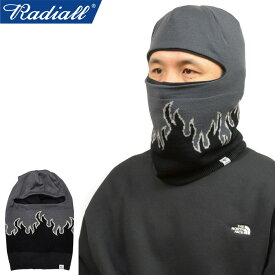 【SALE】RADIALL ラディアル RAD-23AW-HAT004 FLAMES - BALACLAVA フレイムス バラクラバ フェイスマスク 目出し帽 ニット帽 フードウォーマー 防寒 キャップ 帽子 日本製 ストリート ワーク アメカジ メンズ レディース 2カラー 国内正規 2023AW 10%OFF