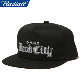 【SALE】RADIALL ラディアル RAD-23AW-HAT008 HOOD CITY - TRUCKER CAP フッドシティートラッカーキャップ フラットバイザー スナップバック ツイル 帽子 ハット ストリート スケート ローライダー メンズ レディース 4カラー 国内正規 2023AW 20%OFF