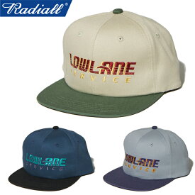 【SALE】RADIALL ラディアル RAD-23SS-HAT005 LOW LANE TRUCKER CAP ローレーン トラッカー キャップ フラットバイザー スナップバック 2トーン 日本製 帽子 ハット ワーク ストリート アメカジ ローライダー スケート メンズ レディース 3カラー 国内正規 2023SS 10%OFF