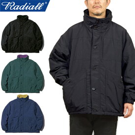 【SALE】RADIALL ラディアル RAD-22AW-JK010"SUBURBAN - STAND COLLARED JACKET" サバーバン スタンドカラージャケット マウンテンパーカー ナイロン プリマロフト 中わた 防寒 保温 アウター アウトドア ストリート メンズ レディース 3カラー 国内正規 2022AW 20%OFF