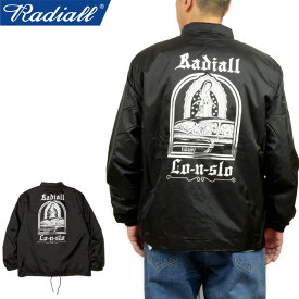 RADIALL ラディアル RAD-23AW-JK010 LO-N-SLO - WINDBREAKER JACKET ロンスローウインドブレーカージャケット コーチ ボア コイルロゴ 長袖 ライトアウター ストリート ワーク スケート アメカジ ローライダー カジュアル メンズ 3カラー 国内正規 2023AW