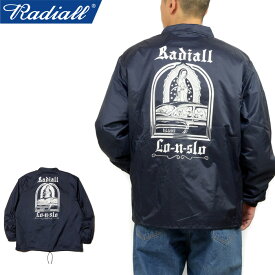 RADIALL ラディアル RAD-23AW-JK010 LO-N-SLO - WINDBREAKER JACKET ロンスローウインドブレーカージャケット コーチ ボア コイルロゴ 長袖 ライトアウター ストリート ワーク スケート アメカジ ローライダー カジュアル メンズ 3カラー 国内正規 2023AW