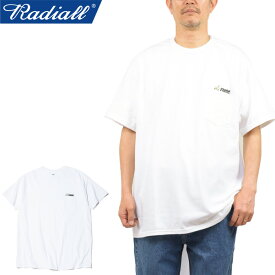 RADIALL ラディアル RAD-24SS-TEE002 JOINT - CREW NECK T-SHIRT S/S ジョイントクルーネックTシャツ ショートスリーブ 半袖 ポケット付き ポケT ロゴ 刺繍 420 トップス 日本製 コットン ストリート ワーク アメカジ メンズ レディース 2カラー 国内正規 2024SS