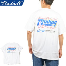 RADIALL ラディアル RAD-24SS-TEE008 CUTLASS - CREW NECK T-SHIRT S/S カトラスクルーネックTシャツ ショートスリーブ 半袖 ロゴ プリント トップス 日本製 コットン ストリート ワーク アメカジ メンズ レディース 2カラー 国内正規 2024SS