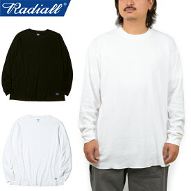 RADIALL ラディアル RAD-PAC049 MIL THERMAL CREW NECK T-SHIRT L/S ミル サーマル クルーネック Tシャツ ロングスリーブ ロンT 長袖 インナー 大き目 アンダーウェア ストリート アメカジ ワーク ローライダー カジュアル メンズ レディース 2カラー 国内正規 2023AW