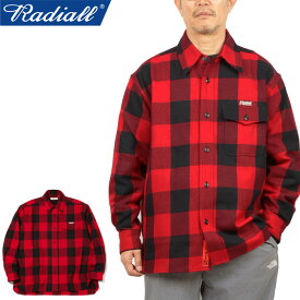 【SALE】RADIALL ラディアル RAD-24AW-SH007 TAILGATE - REGULAR COLLARED SHIRT L/S テイルゲートレギュラーカラーシャツ ロングスリーブ フランネル CPO 長袖 チェック 日本製 ストリート ワーク アメカジ ローライダー メンズ 3カラー 国内正規 2024AW 10%OFF